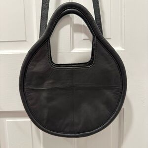NWOT Anthropologie Mini Julien Bag in Black sheepskin leather!